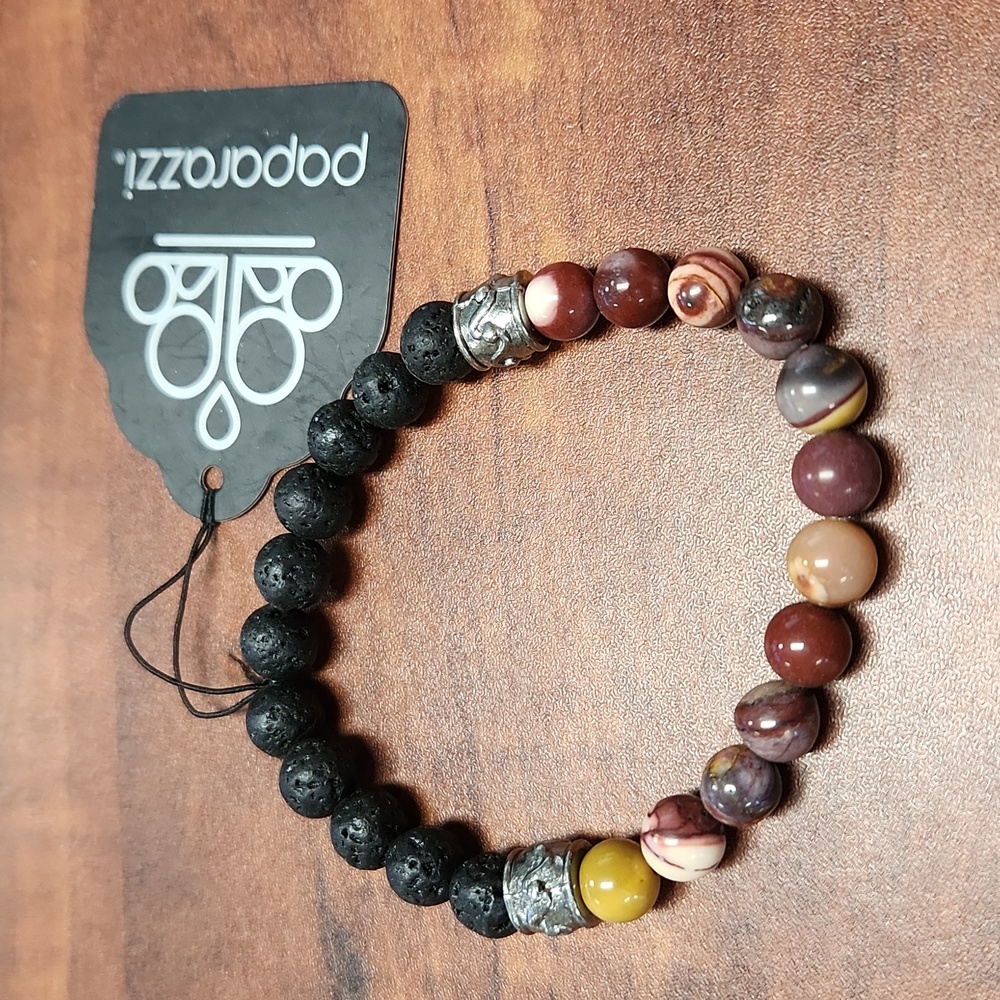 Paparazzi Lava Bead & Marble Bead Bracelet